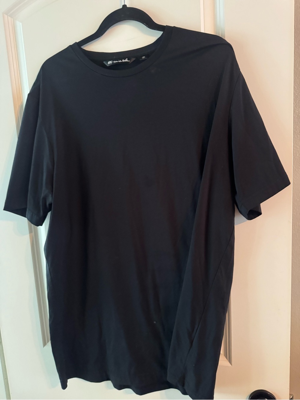 Travis Mathew Mens’s  Black Crewneck T-Shirt - Minimalist Everyday Tee